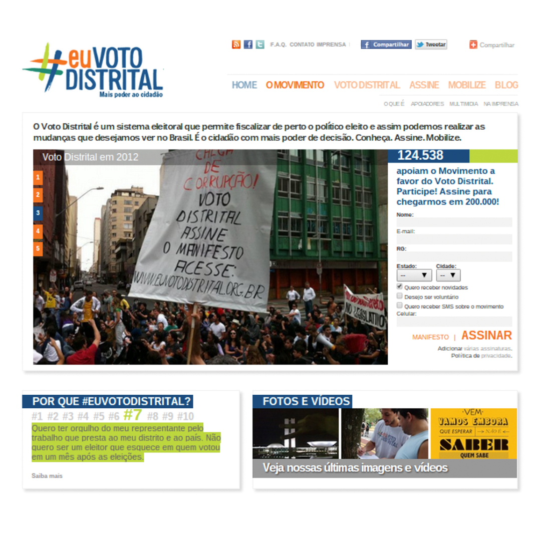 #EuVotoDistrital